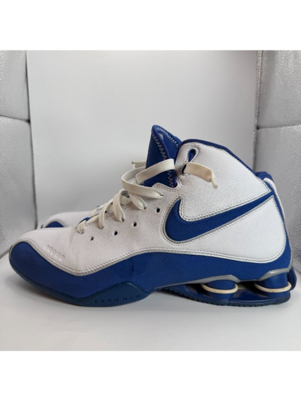 Nike Flight Shox Elite Slam Shoes Mens Size 11 Blue White Basketball 324826-141 - Picture 7 of 14